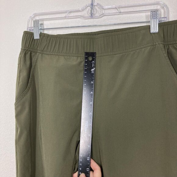 Eddie Bauer Pants Womens Medium Olive Departure Ankle Pull On Stretch Travel - Picture 7 of 16